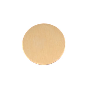 Brass BULK Round, Disc, Circle, 16mm (.63"), 20 Gauge, Pack of 25