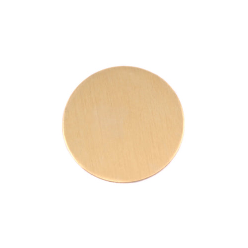 Brass BULK Round, Disc, Circle, 16mm (.63"), 20 Gauge, Pack of 25