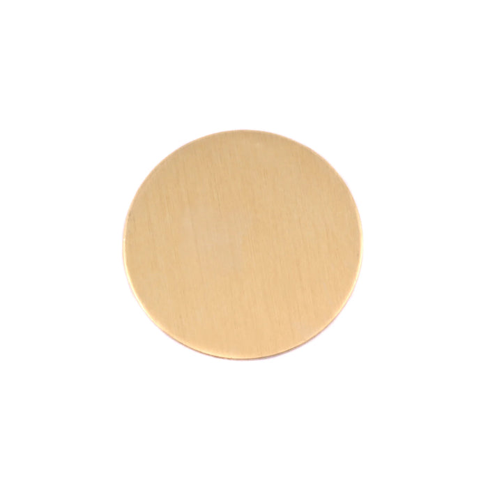 Brass BULK Round, Disc, Circle, 16mm (.63"), 20 Gauge, Pack of 25