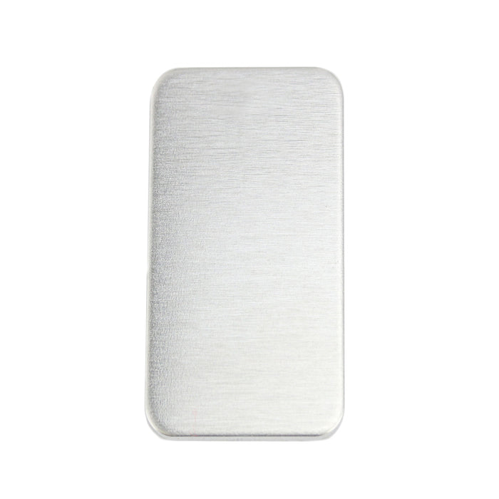 Aluminum BULK Rectangles 51mm (2") x 25mm (1"), 14 Gauge, Pack of 25