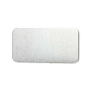 Aluminum BULK Rectangles 51mm (2") x 25mm (1"), 14 Gauge, Pack of 25