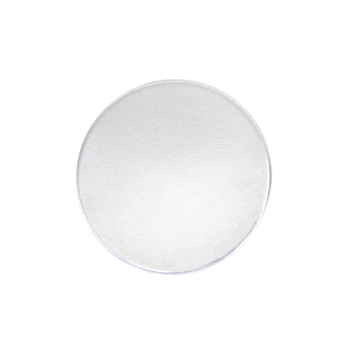 Aluminum BULK Circles 22.23mm (.875"), 14 Gauge, PVC Film on Both Sides, Pack of 25