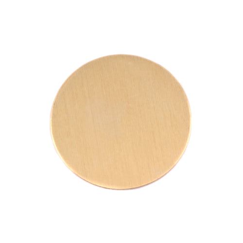 Brass BULK Round, Disc, Circle, 19mm (.75"), 20 Gauge, Pack of 25