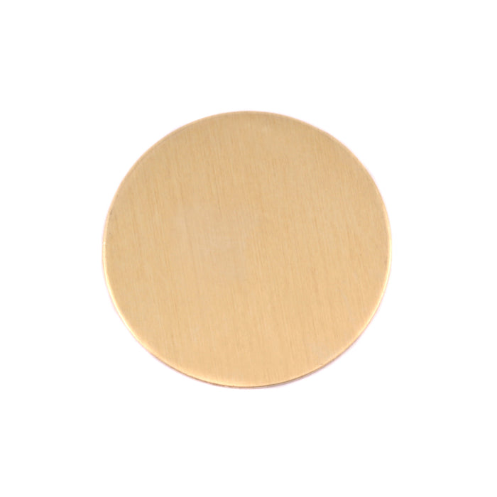 Brass BULK Round, Disc, Circle, 19mm (.75"), 20 Gauge, Pack of 25