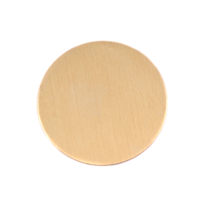 Brass BULK Round, Disc, Circle, 25mm (1"), 20 Gauge, Pack of 25