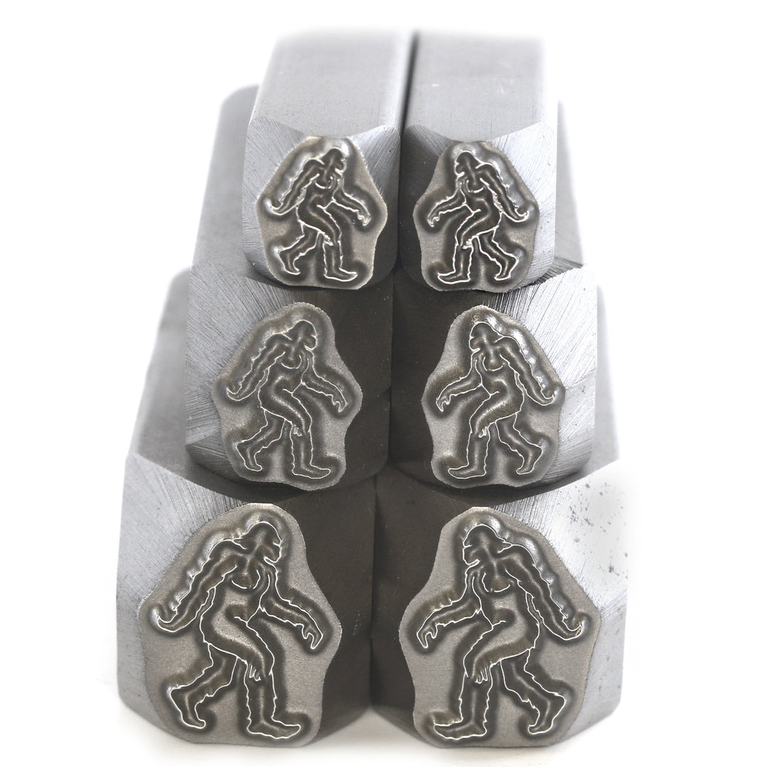 Bigfoot / Sasquatch Walking Left Metal Design Stamp, 10mm - Beaducation Original