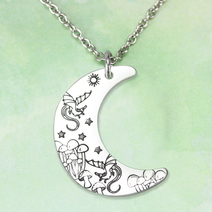 Ethereal Dragon Flying Right Metal Design Stamp, 11mm - Beaducation Original