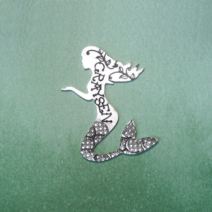 Aluminum Mermaid, 48.8mm (1.92") x 36.8mm (1.45"), 14 Gauge