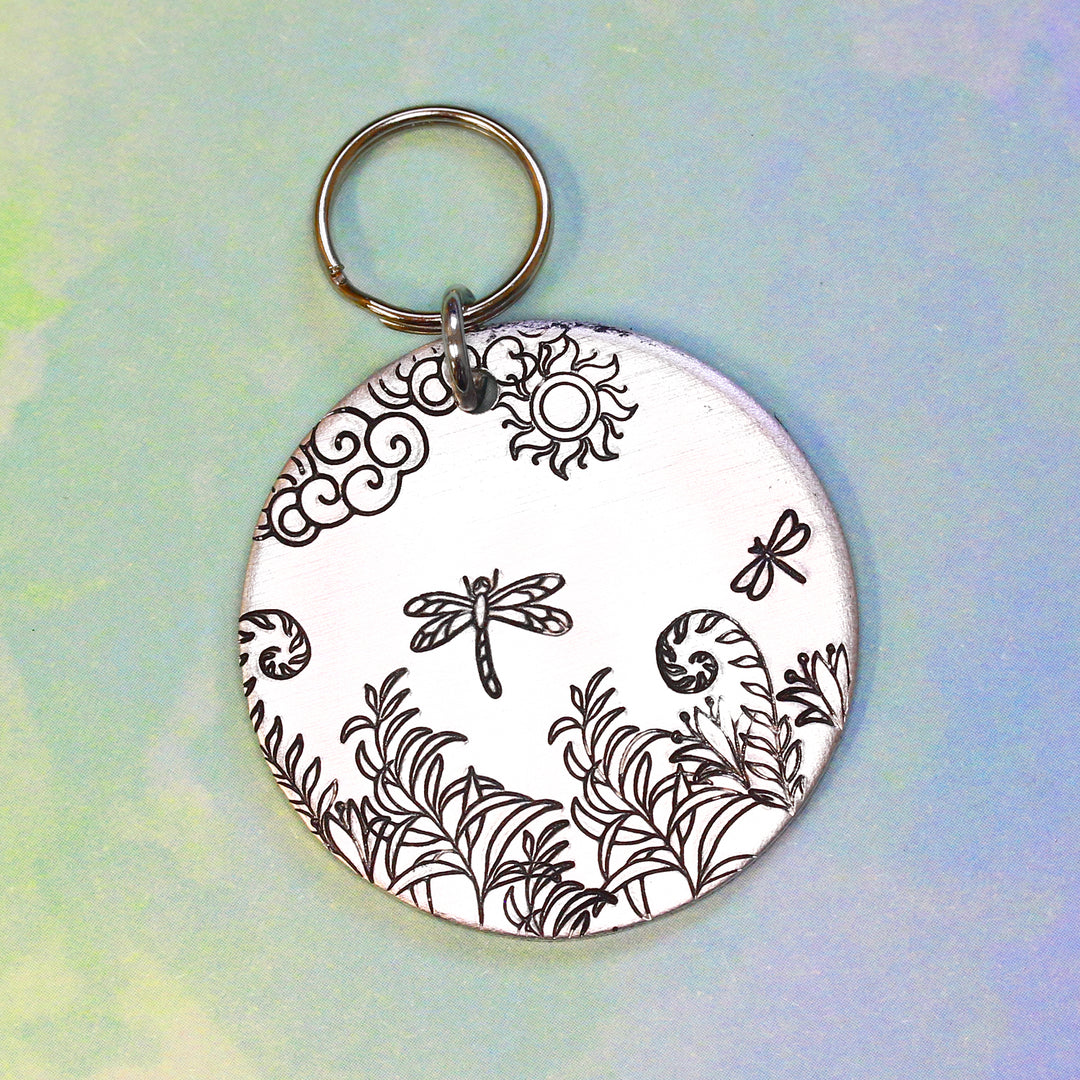Small Dragonfly Metal Design Stamp, 5mm - Beaducation Original