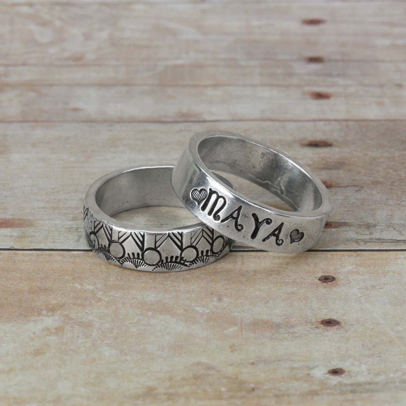 Pewter Ring Stamping Blank 6mm Wide SIZE 11 Beaducation