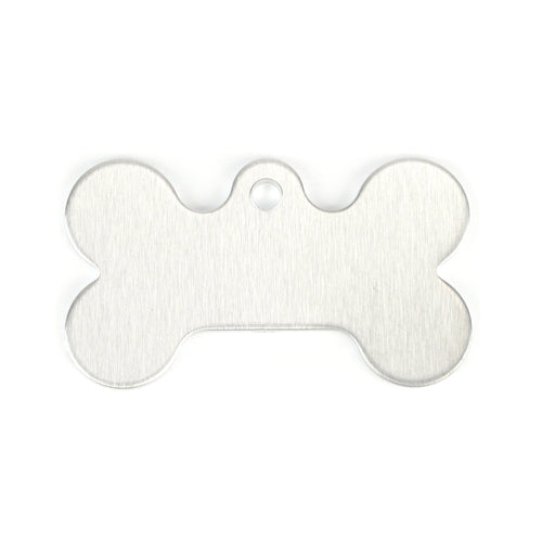 Metal Stamping Blanks Aluminum Dog Bone with Top Loop, 43mm (1.7") x 25mm (1"), 14g, Pack of 5
