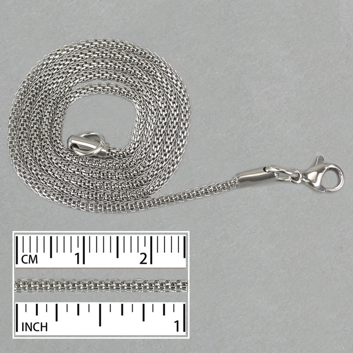 Stainless Steel 1.8mm Lantern Chain, 18"