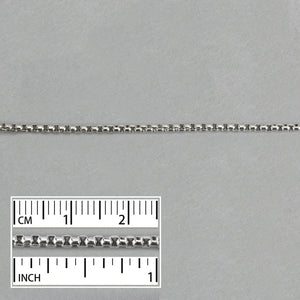 Chain & Clasps Stainless Steel 2.4mm Thick Box Chain, by the Foot