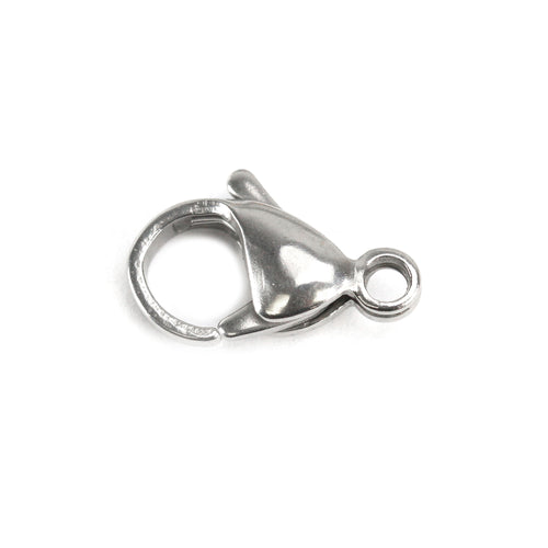 Chain & Clasps Stainless Steel 15mm Lobster Clasp, Pack of 5