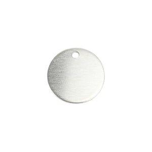 Metal Stamping Blanks Aluminum Round, Disc, Circle with Hole, 19mm (.75"), 14g, Pack of 5 