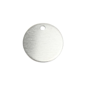 Metal Stamping Blanks Aluminum Round, Disc, Circle with Hole, 25mm (1"), 14g, Pack of 5 