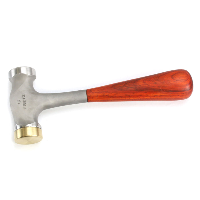 Fretz 1.5lb Stamping Hammer, Brass and Steel Faces