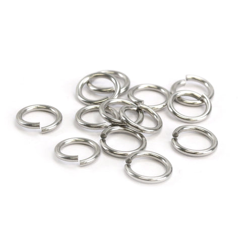 Jump Rings Stainless Steel 7mm I.D. 16 Gauge Jump Rings, 1/4 oz (~26 rings)