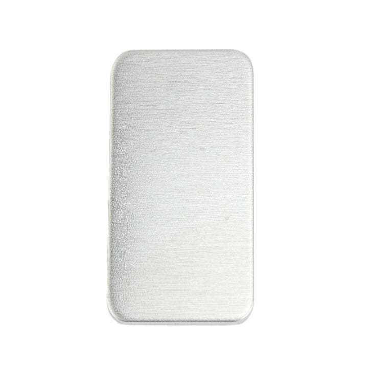 Metal Stamping Blanks Aluminum Rectangle 51mm (2") x 25mm (1"), 14 Gauge, Pack of 5