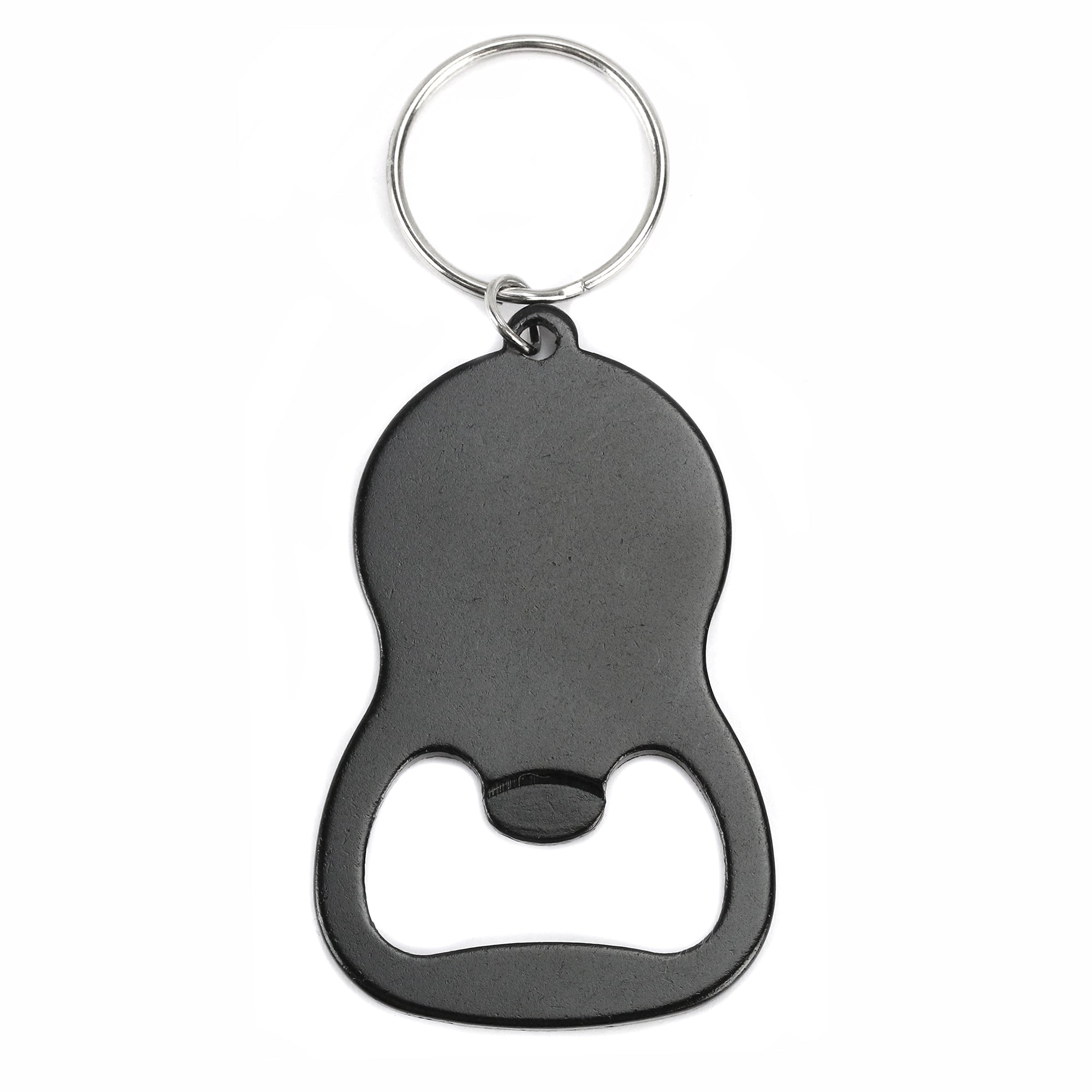 Aluminum Black Bottle Opener Keychain, 60mm (2.35) x 40mm (1.6) –  Beaducation