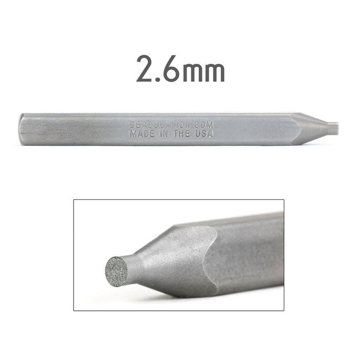 Flat Back Crystal Setter Punch for 2.6mm Flat Back Swarovski Crystals - Beaducation Original