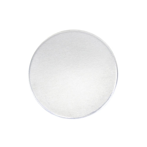 Aluminum Round, Disc, Circle, 22mm (.87"), 12 Gauge, Pack of 5 - Tumbled