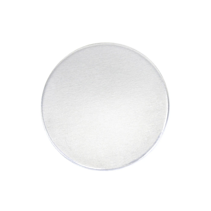 Aluminum Round, Disc, Circle, 22mm (.87"), 12 Gauge, Pack of 5 - Tumbled