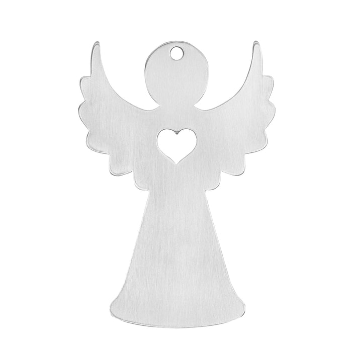 Aluminum Angel Ornament Blank, 73.15mm (2.88") x 51mm (2"), 14 Gauge