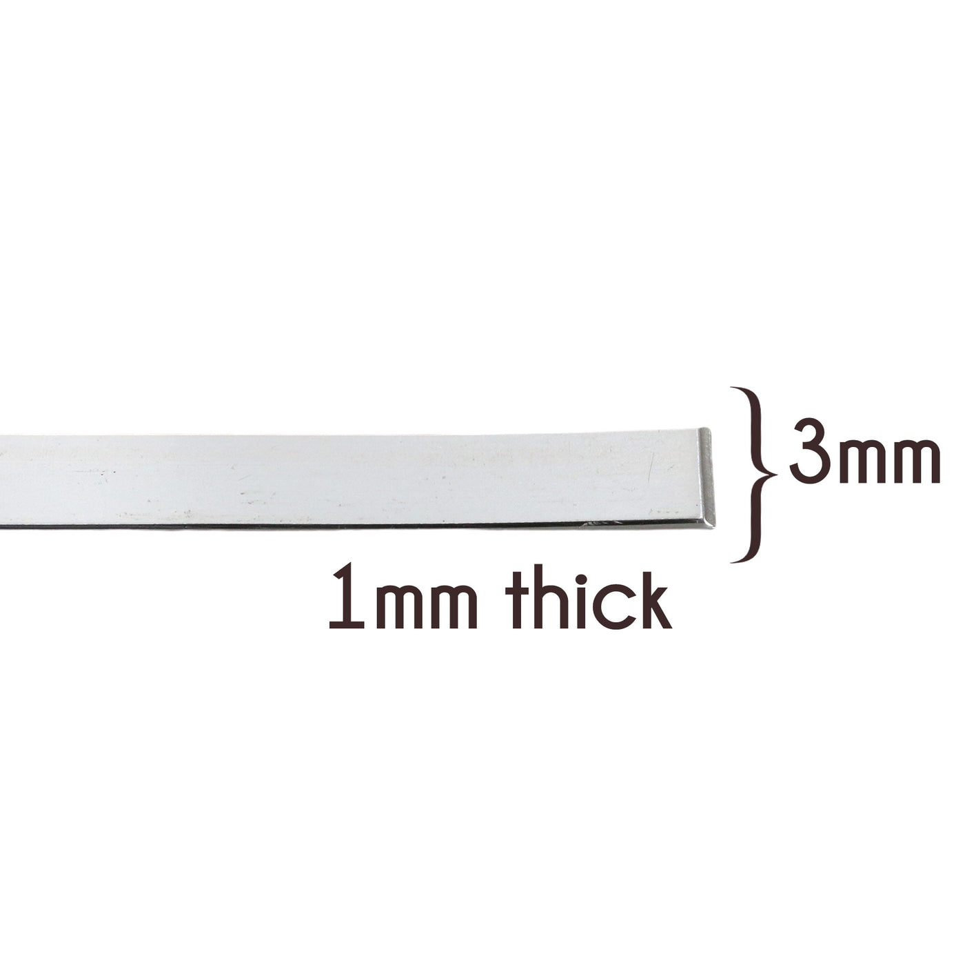 Sterling Silver Flat Wire 3mm x 1mm (priced per foot) – Beaducation
