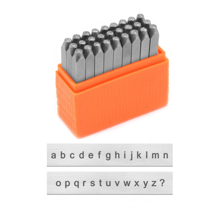ImpressArt Lowercase Basic Block Letter Stamp Set, 1.5mm