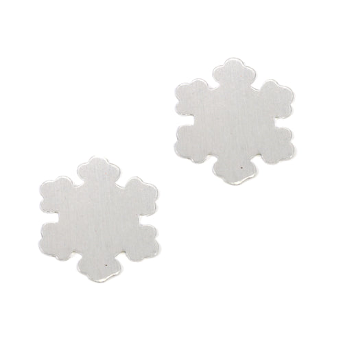 Metal Stamping Blanks Aluminum Snowflake, 31.5mm (1.24") x 34.5mm (1.24") , 18g - Pack of 2
