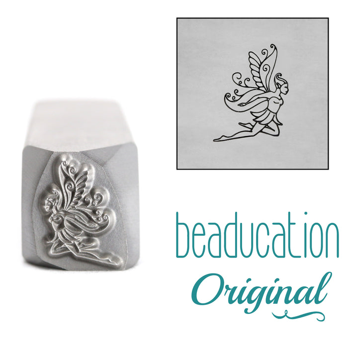 Fairy Flying Right Metal Design Stamp, 11mm - Beaducation Original