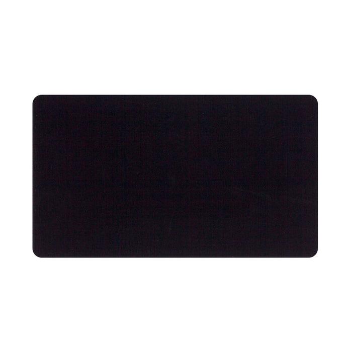 Aluminum Black Anodized Wallet Card, 89mm (3.5") x 51mm (2"), 18 Gauge