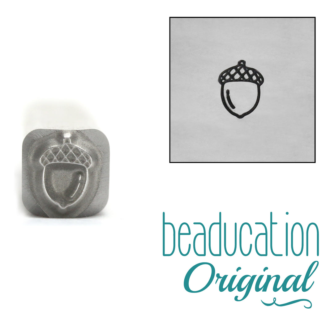 Metal Stamping Tools Acorn Metal Design Stamp, 5mm - Beaducation Original