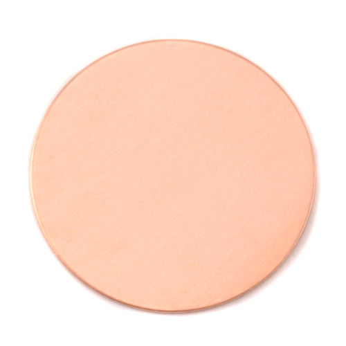 Metal Stamping Blanks Copper Round, Disc, Circle, 72.9mm (2.87"), 20 Gauge