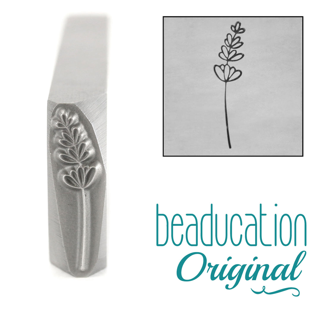 Metal Stamping Tools Lavender Pointing Right Metal Design Stamp, 17mm - Beaducation Original