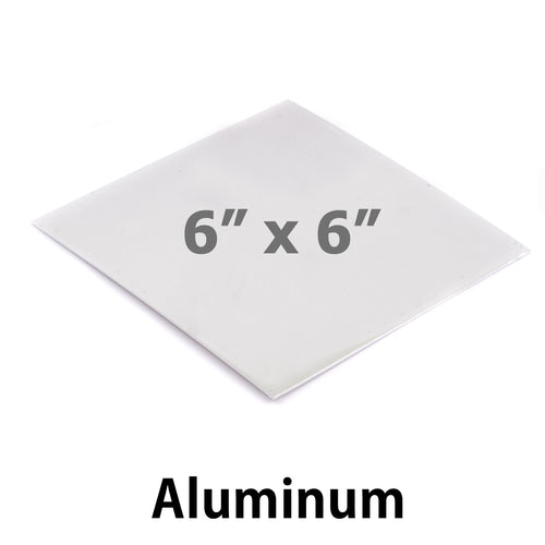 Wire & Sheet Metal Aluminum Sheet Metal, 6" x 6", 14 Gauge