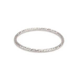 Metal Stamping Blanks Sterling Silver Sparkle Texture Stacking Ring, SIZE 5