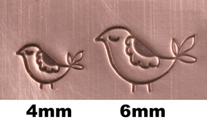 CLOSEOUT Partridge Metal Design Stamp, 6.4mm-Beaducation Original