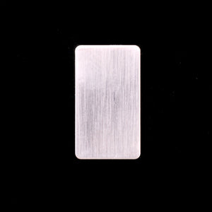 Metal Stamping Blanks Sterling Silver Rectangle, 15mm (.60") x 8.5mm (.33"), 24g 