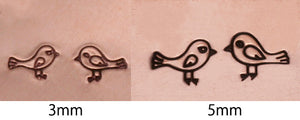 Love Birds Metal Design Stamp, 7mm - Beaducation Original