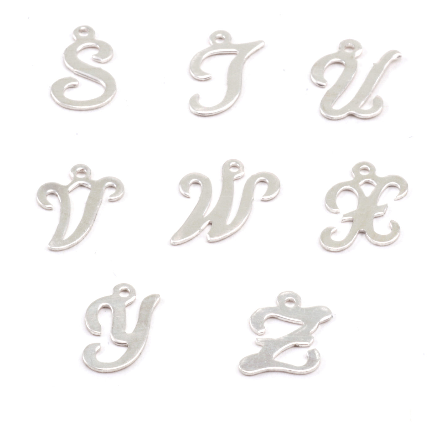 Sterling Silver Script Letter Charm X, 24 Gauge – Beaducation