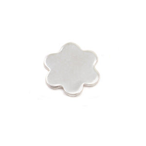 Charms & Solderable Accents Sterling Silver Mini Flower w/ 6 Petals Solderable Accent , 7mm (.27"), 24g - Pack of 5