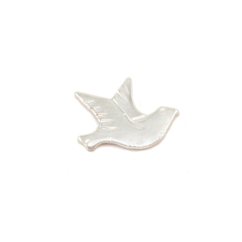Charms & Solderable Accents Sterling Silver Dove Right Facing Solderable Accent, 24g - Pack of 5