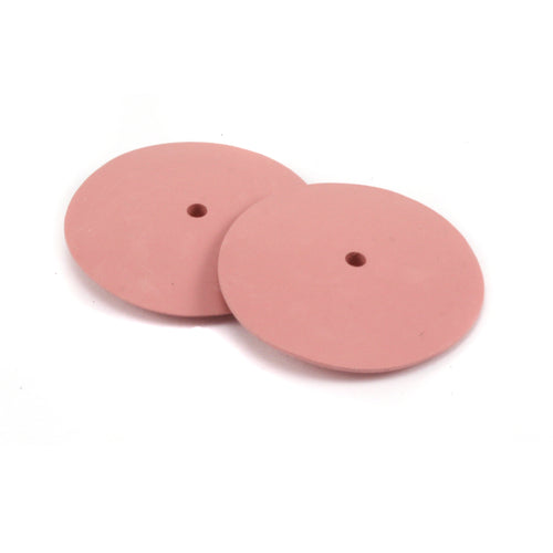 Jewelry Making Tools Silicone Polishing Wheel, Knife Edge - Pink 7/8" Extra Fine, Pack of 2