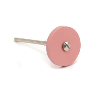 Silicone Polishing Wheel, Square Edge - Pink 7/8" Extra Fine, Pack of 2