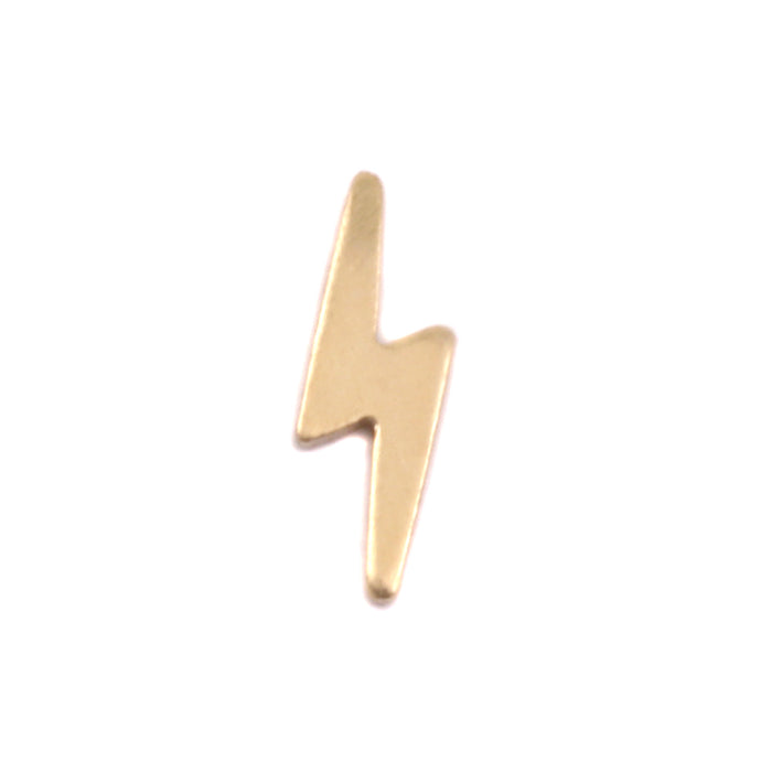Gold Filled Lightning Solderable Accent, 11.2mm (.44") x 3.5mm (.14"), 24 Gauge - Pack of 5