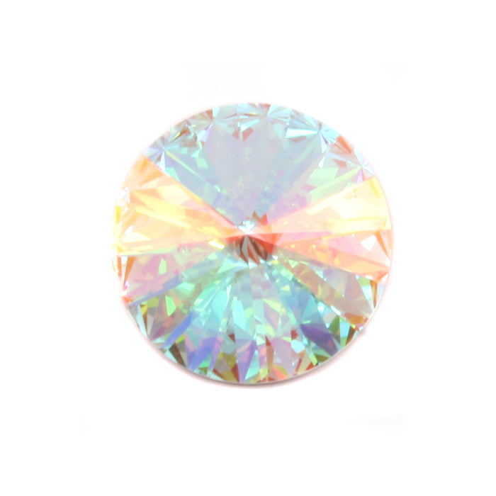 Swarovski Crystal Rivoli Stone - Crystal Clear AB 18mm