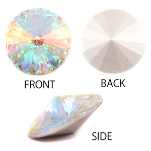 Swarovski Crystal Rivoli Stone - Crystal Clear AB 18mm