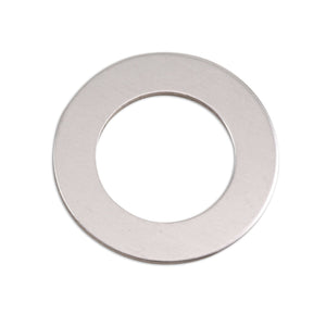 Metal Stamping Blanks Aluminum Washer, 25mm (1") with 16mm (.63") ID, 18g, Pack of 5